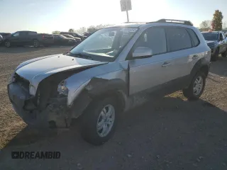 2006 Hyundai Tucson GLS with VIN KM8JN12D56U381210, listed as a Copart auction lot 76963654 with 201,608 mi miles and Salvage Title. Bid and sale history available at carsss.com. Image 1.