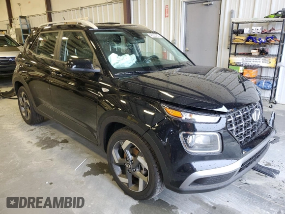 2024 Hyundai Venue SEL with VIN KMHRC8A30RU320524, listed as a Copart auction lot 48223435 with 7,418 mi miles and Salvage title. Bid and sale history available at DreamBid. Image 4.