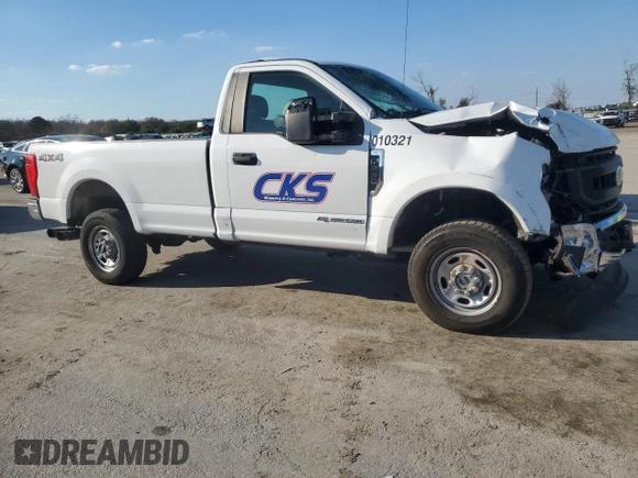 2021 Ford Super Duty F-250 SRW XL with VIN 1FTBF2BT1MEC41486, listed as a Copart auction lot 46109785 with 160,925 mi miles and Non Repairable. Bid and sale history available at carsss.com. Image 4.
