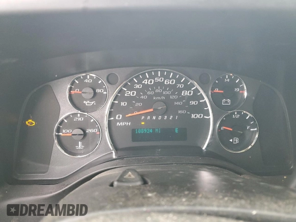 2011 Chevrolet Express Cargo with VIN 1GCSGAFX4B1169708, listed as a Copart auction lot 85508664 with 188,934 mi miles and Salvage title. Bid and sale history available at DreamBid. Image 9.