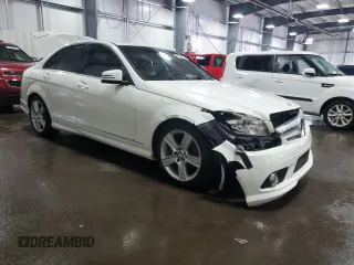 2010 Mercedes-Benz C 300 Sport with VIN WDDGF5EB2AR117652, listed as a Copart auction lot 48030515 with 113,327 mi miles and Salvage Title. Bid and sale history available at DreamBid. Image 4.