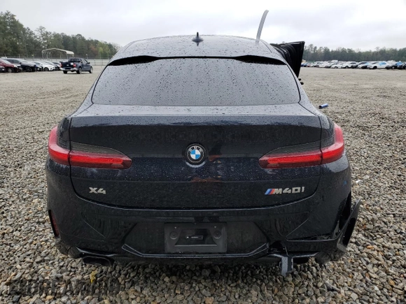 2024 BMW X4 M40i z VIN 5UX43DT09R9U93650, wystawiony jako Copart lot #50173205 z przebiegiem Nie podano mil oraz Szkoda całkowita • Salvage title. Historia ofert i sprzedaży dostępna na DreamBid. Obrazek 6.
