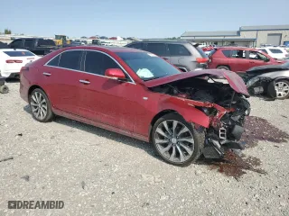 2024 Cadillac CT4 Premium Luxury with VIN 1G6DF5RL0R0112050, listed as a Copart auction lot 70318004 with 1,853 mi miles and Salvage Title. Bid and sale history available at carsss.com. Image 4.