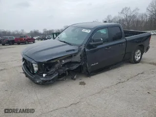 2019 Ram 1500 Big Horn/Lone Star with VIN 1C6SRFBT5KN915125, listed as a Copart auction lot 44897735 with 97,568 mi miles and Salvage Title. Bid and sale history available at carsss.com. Image 1.