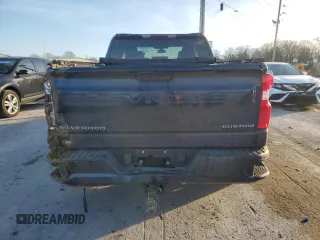 2020 Chevrolet Silverado 1500 Custom with VIN 1GCRWBEH7LZ336938, listed as a Copart auction lot 52101245 with 243,342 mi miles and Salvage Title. Bid and sale history available at carsss.com. Image 6.
