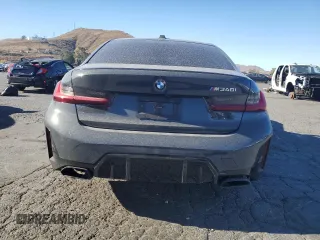 2024 BMW 3 Series M340i with VIN 3MW49FS09R8E05880, listed as a Copart auction lot 87534695 with 18,033 mi miles and Salvage Title. Bid and sale history available at carsss.com. Image 6.