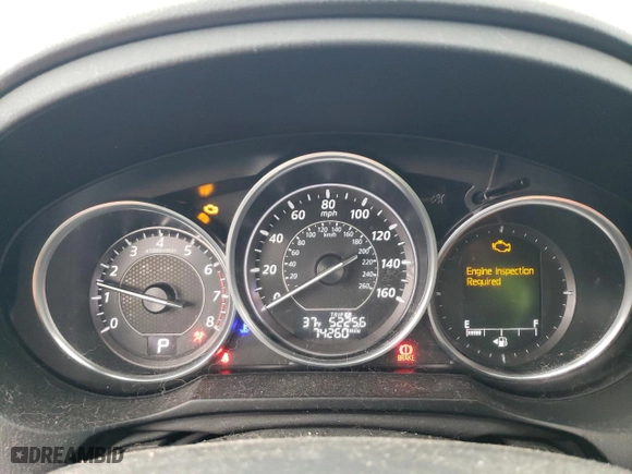 2014 Mazda Mazda6 i Touring with VIN JM1GJ1T65E1149720, listed as a Copart auction lot 46789265 with 74,260 mi miles and Salvage Title. Bid and sale history available at carsss.com. Image 9.