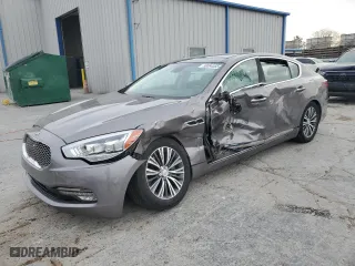 2017 Kia K900 Luxury with VIN KNALU4D36H6035550, listed as a Copart auction lot 50064555 with 102,212 mi miles and Salvage Title. Bid and sale history available at carsss.com. Image 1.