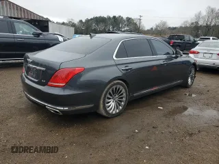 2019 Genesis G90 z VIN KMTF54JHXKU054443, wystawiony jako Copart lot #45126905 z przebiegiem 40 172 mil mil oraz Szkoda całkowita • Salvage title. Historia ofert i sprzedaży dostępna na DreamBid. Obrazek 3.