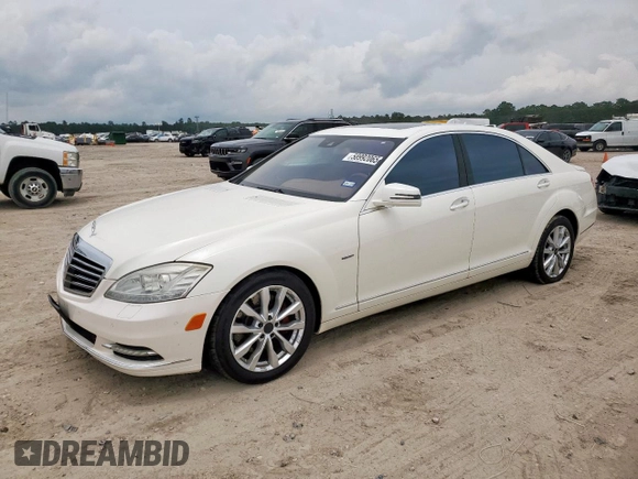 2012 Mercedes-Benz S 550 with VIN WDDNG9EB8CA485329, listed as a Copart auction lot 58992065 with 148,489 mi miles and Salvage title. Bid and sale history available at DreamBid. Image 1.