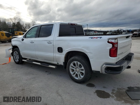 2023 Chevrolet Silverado 1500 LTZ with VIN 1GCUDGED6PZ107151, listed as a Copart auction lot 85771374 with 12,879 mi miles and Salvage Title. Bid and sale history available at carsss.com. Image 2.