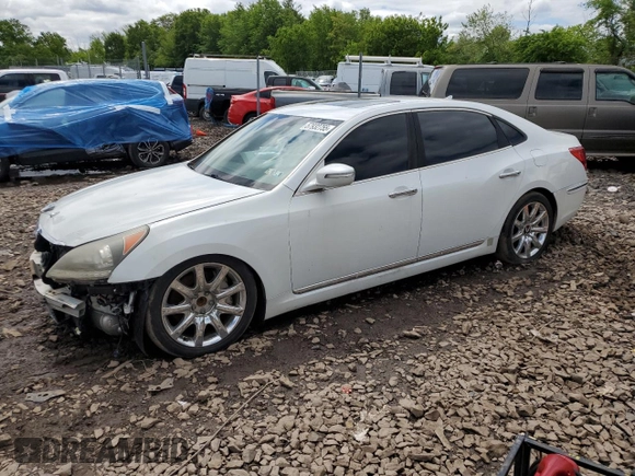 2012 Hyundai Equus Signature z VIN KMHGH4JH5CU052123, wystawiony jako Copart lot #57932755 z przebiegiem 172 401 mil mil oraz Szkody całkowita. Historia ofert i sprzedaży dostępna na DreamBid. Obrazek 1.