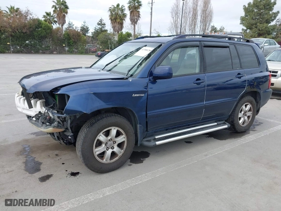 2003 Toyota Highlander with VIN JTEHF21A330117706, listed as a IAAI auction lot 41980280 with 188,890 mi miles. Bid and sale history available at carsss.com. Image 2.