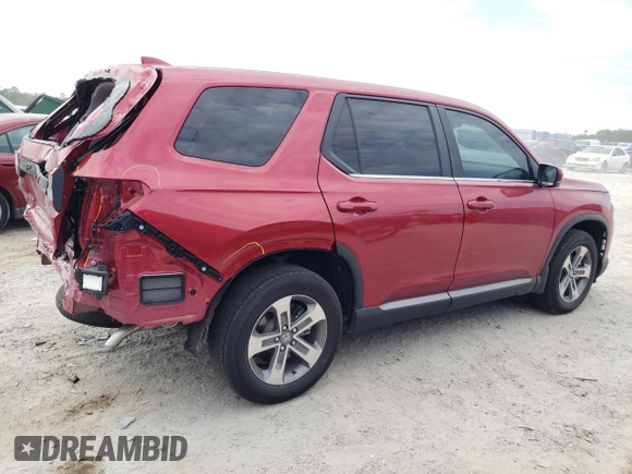 2023 Honda Pilot EX-L with VIN 5FNYG1H59PB020537, listed as a Copart auction lot 55279445 with 13,253 mi miles and Salvage title. Bid and sale history available at DreamBid. Image 3.