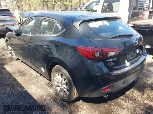 2015 Mazda 3 i Touring with VIN JM1BM1L7XF1246035, listed as a IAAI auction lot 41819595 with 124,535 mi miles and . Bid and sale history available at carsss.com. Image 3.