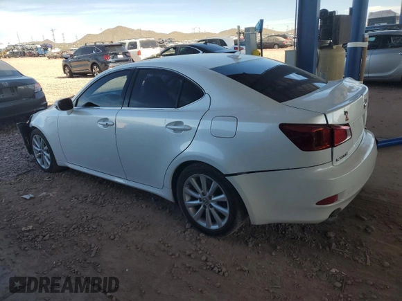 2010 Lexus IS 250 with VIN JTHBF5C20A2096136, listed as a Copart auction lot 44631955 with 118,006 mi miles and Salvage Title. Bid and sale history available at carsss.com. Image 2.