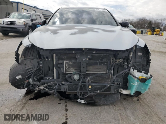 2017 Infiniti Q50 Red Sport 400 with VIN JN1FV7AP3HM850700, listed as a Copart auction lot 49844005 with 58,257 mi miles and Salvage title. Bid and sale history available at DreamBid. Image 5.