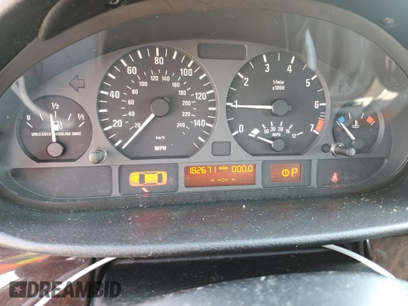 2003 BMW 3 Series 325i with VIN WBAET37493NJ34243, listed as a Copart auction lot 48788045 with 182,671 mi miles and Clean Title. Bid and sale history available at carsss.com. Image 9.