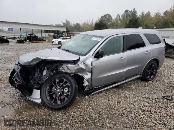 2021 Dodge Durango SXT Plus with VIN 1C4RDHAG3MC577776, listed as a Copart auction lot 80293584 with 38,183 mi miles and Salvage Title. Bid and sale history available at DreamBid. Image 1.