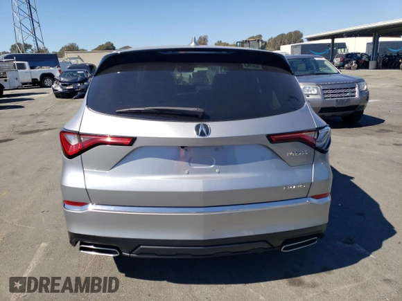 2023 Acura MDX with VIN 5J8YE1H32PL032645, listed as a Copart auction lot 71673994 with 38,961 mi miles and Salvage Title. Bid and sale history available at carsss.com. Image 6.