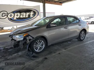 2014 Toyota Corolla L with VIN 5YFBURHE4EP097346, listed as a Copart auction lot 62752055 with 24,057 mi miles and Salvage title. Bid and sale history available at DreamBid. Image 1.