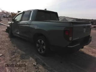 2019 Honda Ridgeline RTL-T with VIN 5FPYK3F64KB013498, listed as a Copart auction lot 44334195 with 104,197 mi miles and Salvage title. Bid and sale history available at DreamBid. Image 2.