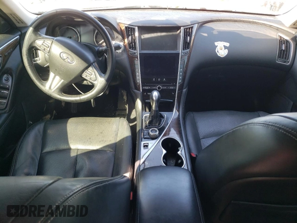2014 Infiniti Q50 Hybrid Premium z VIN JN1AV7AP4EM691207, wystawiony jako Copart lot #52329415 z przebiegiem 175 294 mil mil oraz Szkody całkowita. Historia ofert i sprzedaży dostępna na DreamBid. Obrazek 8.