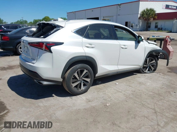 2021 Lexus NX with VIN JTJGARDZ1M5024614, listed as a IAAI auction lot 41641475 with 55,778 mi miles. Bid and sale history available at carsss.com. Image 4.