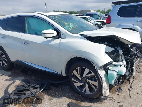 2023 Nissan Murano SL z VIN 5N1AZ2CS0PC130237, wystawiony jako IAAI lot #42103971 z przebiegiem 48 316 mil mil oraz . Historia ofert i sprzedaży dostępna na DreamBid. Obrazek 1.