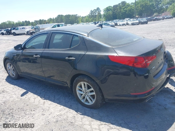 2011 Kia Optima LX with VIN KNAGM4A75B5069596, listed as a IAAI auction lot 42032235 with 93,028 mi miles. Bid and sale history available at carsss.com. Image 3.