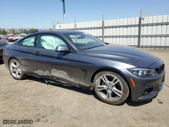 2020 BMW 4 Series 430i with VIN WBA4W3C03LFH13652, listed as a Copart auction lot 66787724 with 26,490 mi miles and Salvage Title. Bid and sale history available at carsss.com. Image 4.