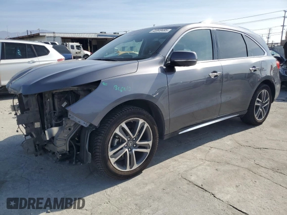2017 Acura MDX Advance z VIN 5FRYD4H93HB037525, wystawiony jako Copart lot #45949485 z przebiegiem 199 077 mil mil oraz Szkoda całkowita • Salvage title. Historia ofert i sprzedaży dostępna na DreamBid. Obrazek 1.