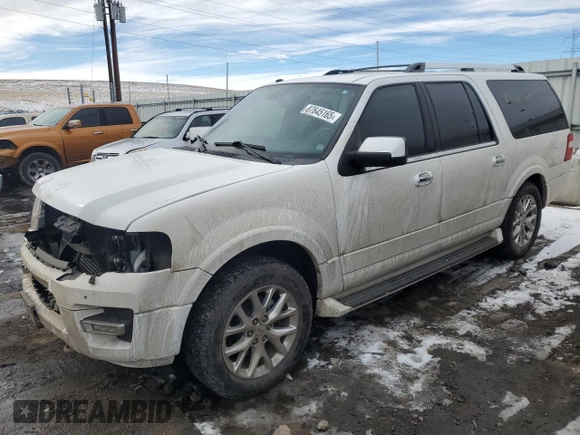2017 Ford Expedition EL Limited with VIN 1FMJK2ATXHEA09088, listed as a Copart auction lot 87645165 with 61,184 mi miles and Salvage Title. Bid and sale history available at carsss.com. Image 1.