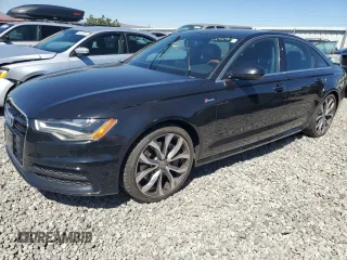 2012 Audi A6 3.0T Prestige with VIN WAUHGAFC5CN172082, listed as a Copart auction lot 65989824 with 118,248 mi miles and Salvage Title. Bid and sale history available at carsss.com. Image 1.