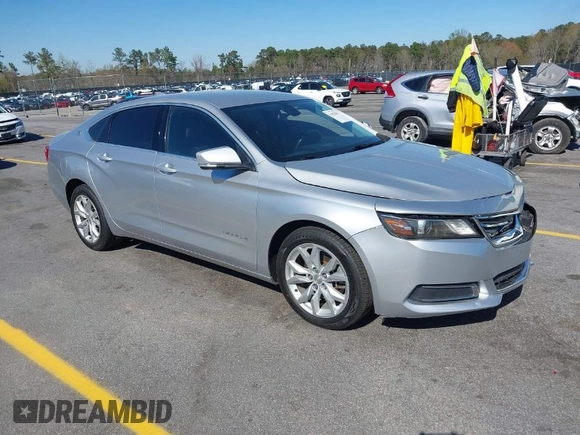 2017 Chevrolet Impala LT with VIN 1G1105SA3HU161608, listed as a IAAI auction lot 41852961 with 102,992 mi miles and . Bid and sale history available at DreamBid. Image 1.