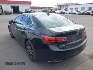 2015 Acura TLX V6 Tech with VIN 19UUB2F51FA001009, listed as a IAAI auction lot 41477548 with 131,776 mi miles. Bid and sale history available at carsss.com. Image 3.