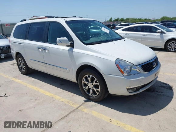 2014 Kia Sedona EX with VIN KNDMH4C76E6554982, listed as a IAAI auction lot 41980362 with 164,380 mi miles and . Bid and sale history available at DreamBid. Image 1.