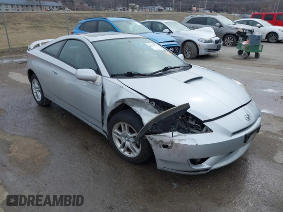 2005 Toyota Celica GT with VIN JTDDR32T950185575, listed as a IAAI auction lot 41710111 with 100,971 mi miles. Bid and sale history available at carsss.com. Image 1.
