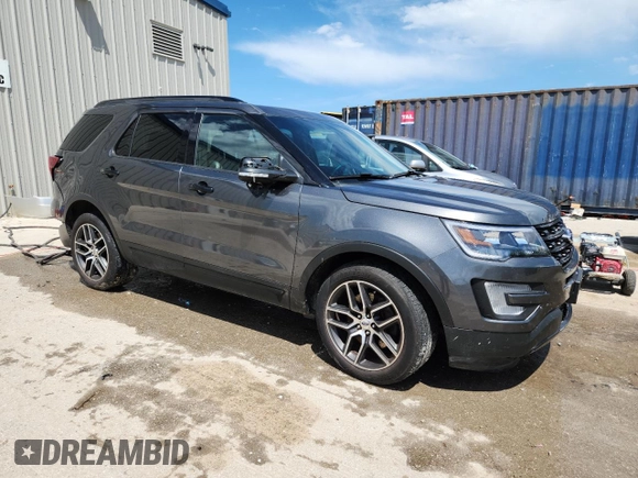 2016 Ford Explorer Sport with VIN 1FM5K8GT1GGC55736, listed as a Copart auction lot 62737955 with 104,413 mi miles and Non repairable. Bid and sale history available at DreamBid. Image 4.