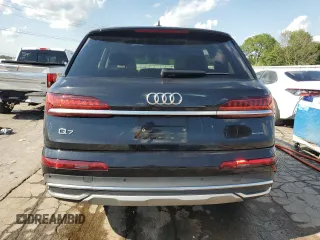 2023 Audi Q7 Premium Plus with VIN WA1LXBF70PD005334, listed as a Copart auction lot 61953055 with 43,136 mi miles and Salvage title. Bid and sale history available at DreamBid. Image 6.