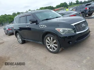 2014 Infiniti QX80 z VIN JN8AZ2NC7E9351536, wystawiony jako IAAI lot #42198609 z przebiegiem 121 182 mil mil oraz . Historia ofert i sprzedaży dostępna na DreamBid. Obrazek 1.