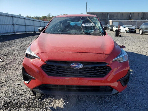 2024 Subaru Impreza with VIN JF1GUABC9R8308613, listed as a Copart auction lot 76485074 with 7,512 mi miles and Salvage Title. Bid and sale history available at carsss.com. Image 5.
