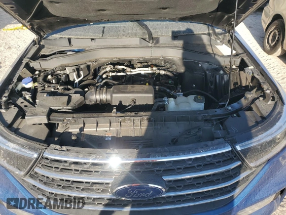 2022 Ford Explorer XLT with VIN 1FMSK8DH7NGB68147, listed as a Copart auction lot 43988225 with 0 mi miles and Salvage Title. Bid and sale history available at carsss.com. Image 12.