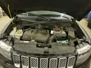 2016 Jeep Compass High Altitude Edition with VIN 1C4NJDEB0GD697757, listed as a Copart auction lot 63515602 with 72,589 mi miles. Bid and sale history available at carsss.com. Image 7.