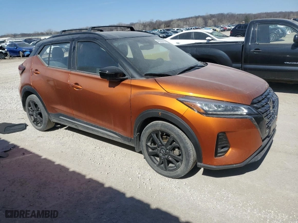 2021 Nissan Kicks SR with VIN 3N1CP5DV0ML535644, listed as a Copart auction lot 48208705 with 31,094 mi miles and Salvage Title. Bid and sale history available at carsss.com. Image 4.