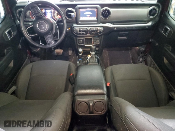 2022 Jeep Wrangler Unlimited Willys Sport with VIN 1C4HJXDN4NW132035, listed as a Copart auction lot 49408695 with 33,245 mi miles and Salvage Title. Bid and sale history available at DreamBid. Image 8.
