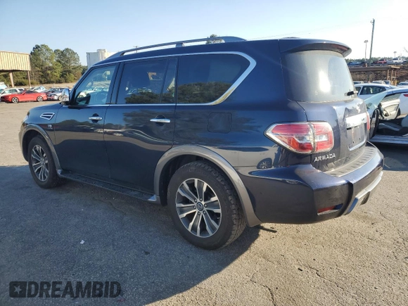 2020 Nissan Armada SL with VIN JN8AY2ND4L9109098, listed as a Copart auction lot 87812305 with 88,339 mi miles and Salvage Title. Bid and sale history available at carsss.com. Image 2.