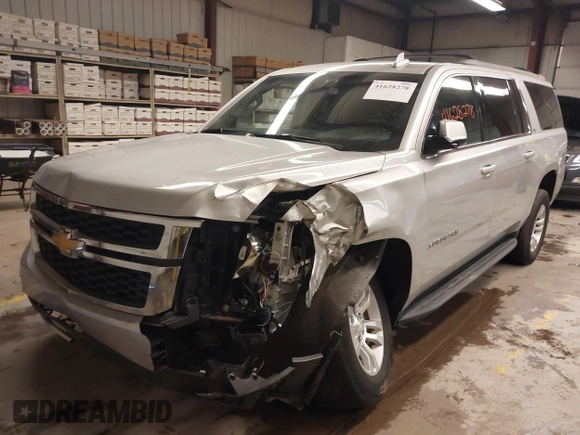 2016 Chevrolet Suburban LS with VIN 1GNSKGKC7GR469795, listed as a IAAI auction lot 41628278 with 47,919 mi miles. Bid and sale history available at carsss.com. Image 2.