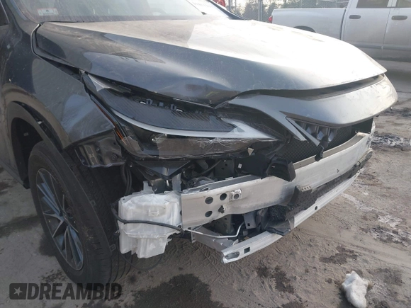 2022 Lexus NX with VIN 2T2GGCEZ4NC006265, listed as a IAAI auction lot 39411215 with 5,481 mi miles. Bid and sale history available at carsss.com. Image 6.