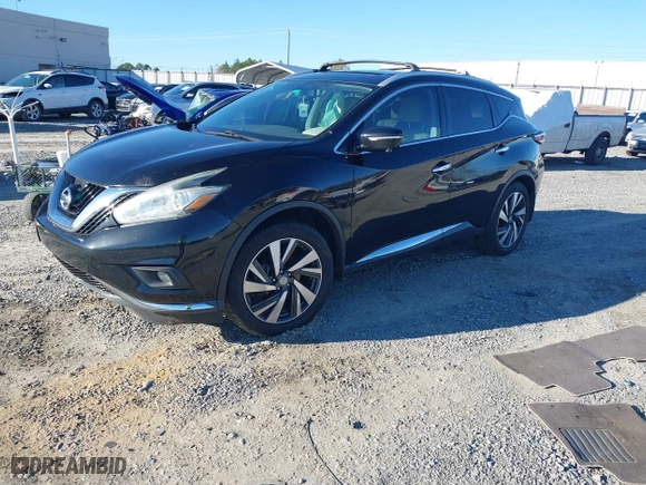 2015 Nissan Murano SL with VIN 5N1AZ2MG3FN278847, listed as a IAAI auction lot 41087917 with 133,080 mi miles. Bid and sale history available at carsss.com. Image 16.